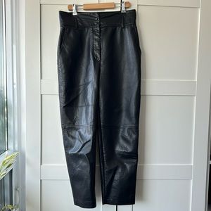 Wilfred black faux leather pants. Size 10
